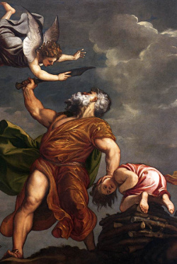 (Sacrificio de Isaac - detalle)